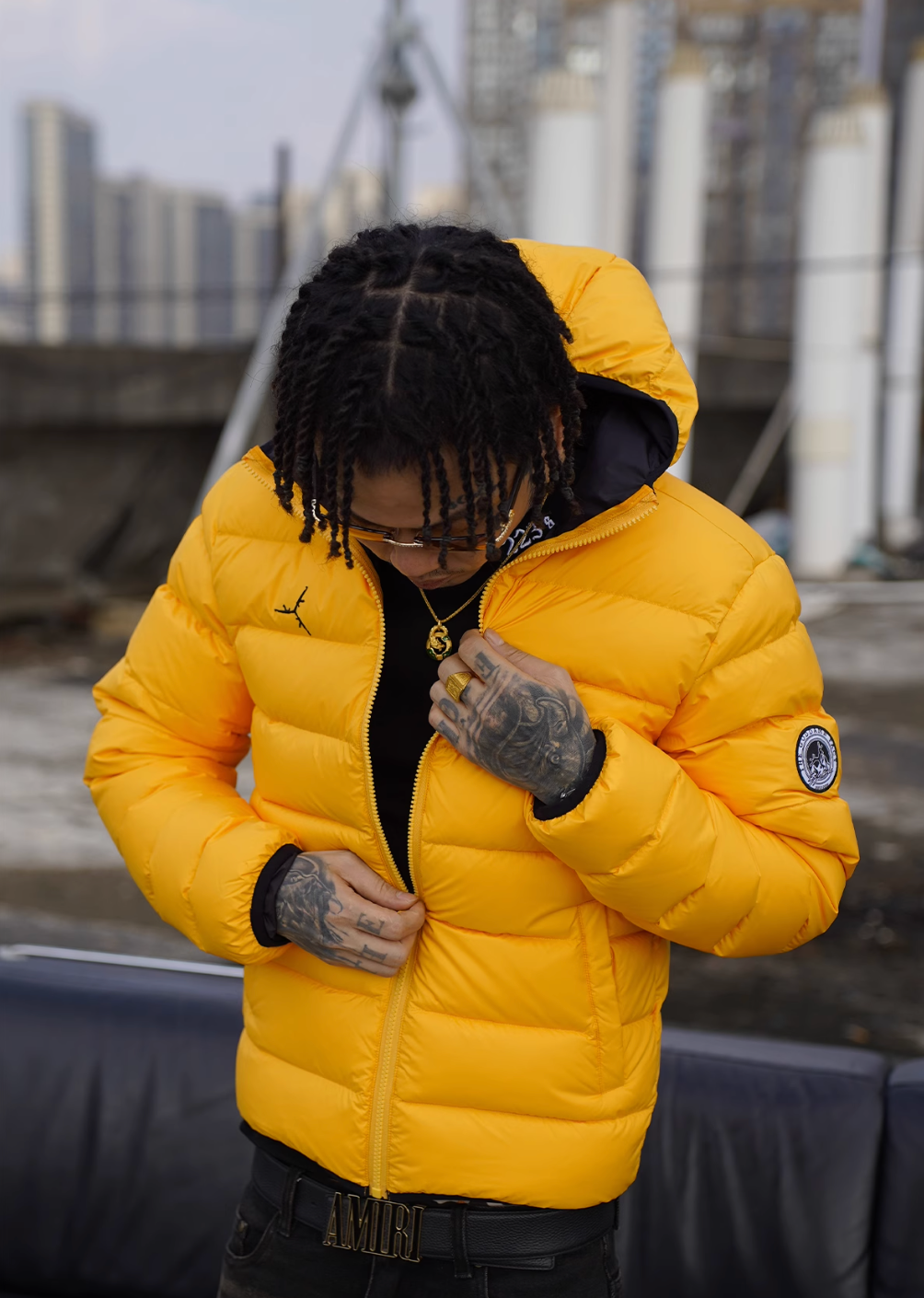 TGFCLUB Slim Hooded Down Jacket | Face 3 Face