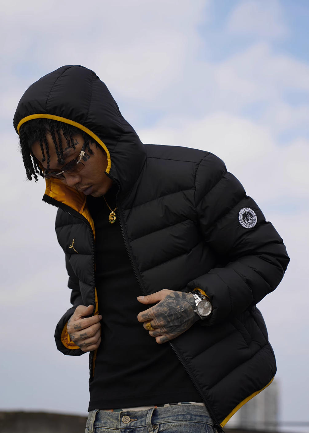 TGFCLUB Slim Hooded Down Jacket | Face 3 Face