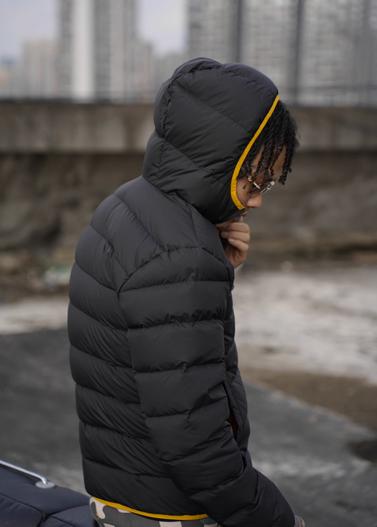 TGFCLUB Slim Hooded Down Jacket | Face 3 Face