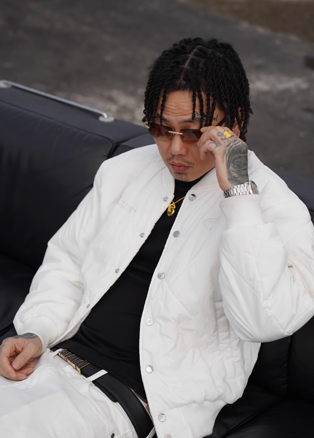 TGFCLUB Embroidered Quilted Jacket | Face 3 Face