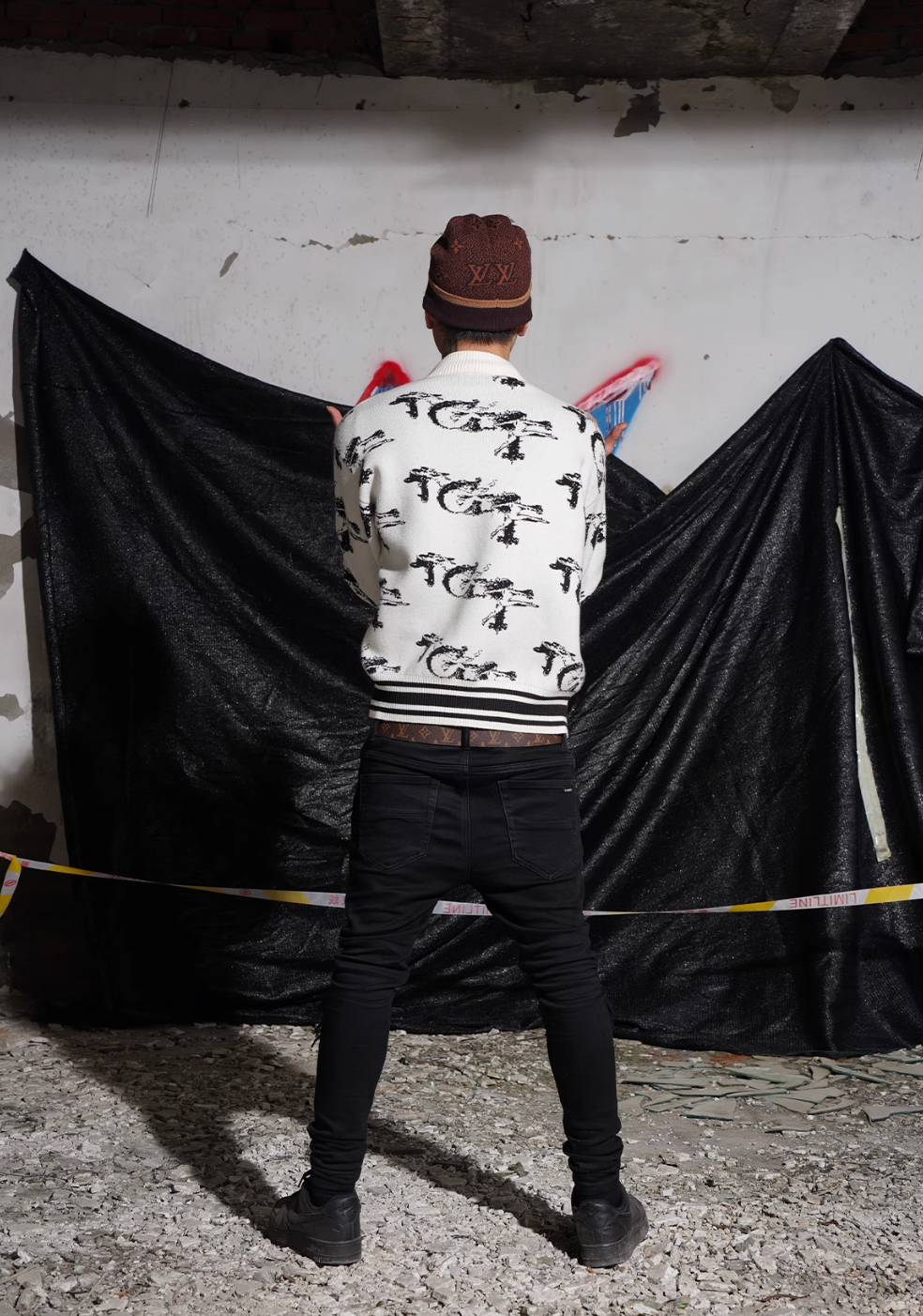 TGFCLUB Jacquard Zip Up Knit Jacket | Face 3 Face