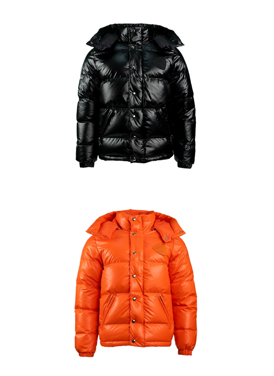 TGFCLUB Removable Hood Glossy Slim Down Jacket | Face 3 Face