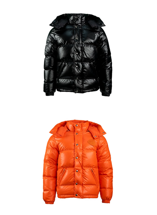 TGFCLUB Removable Hood Glossy Slim Down Jacket | Face 3 Face