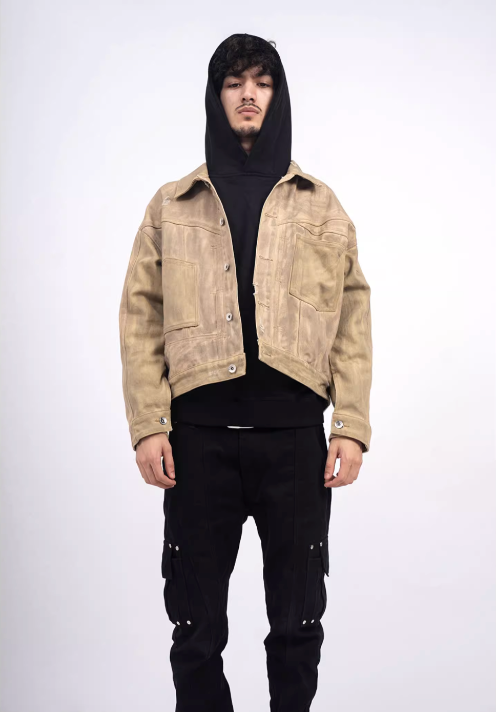 TGFCLUB Aged Washed Canvas Denim Jacket | Face 3 Face