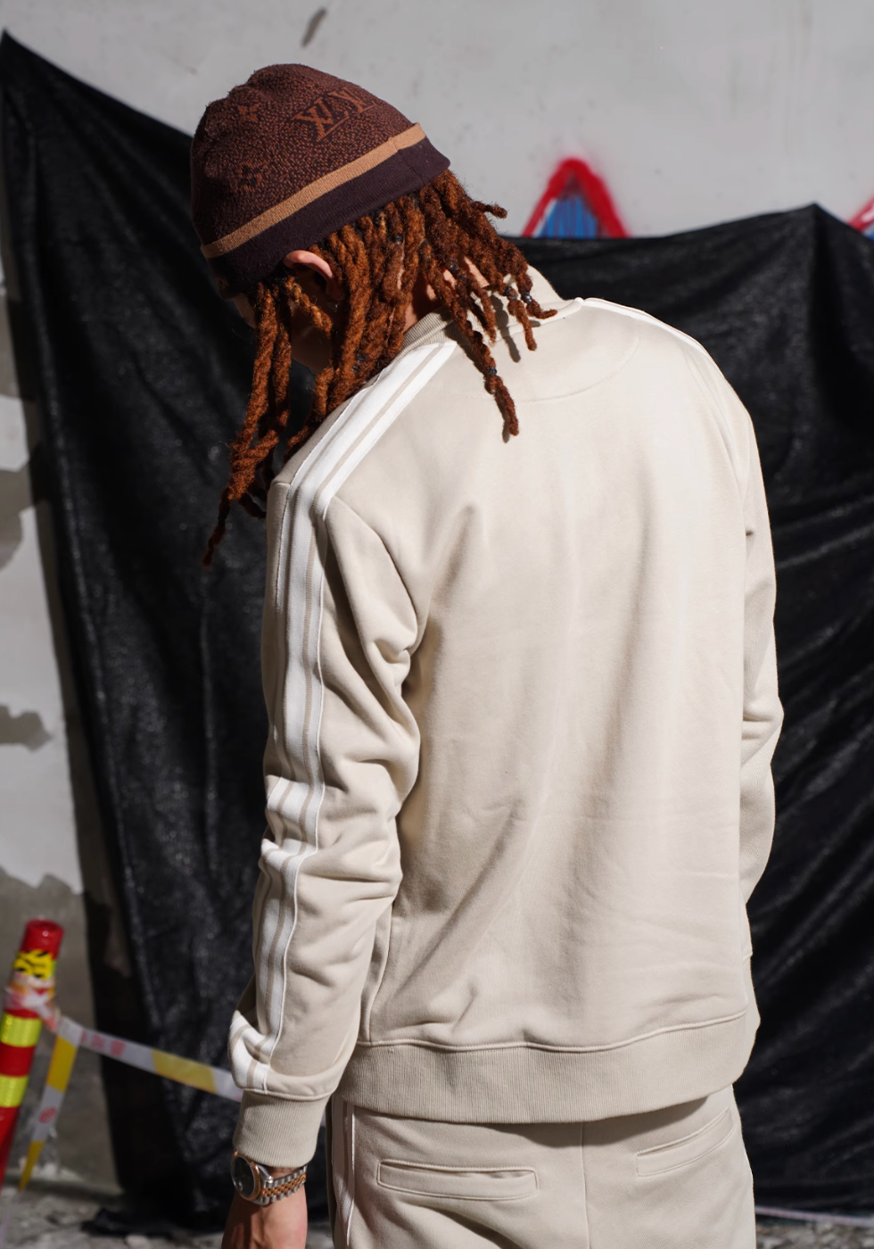 TGFCLUB Embroidered Logo Line Track Jacket and Track Pants | Face 3 Face