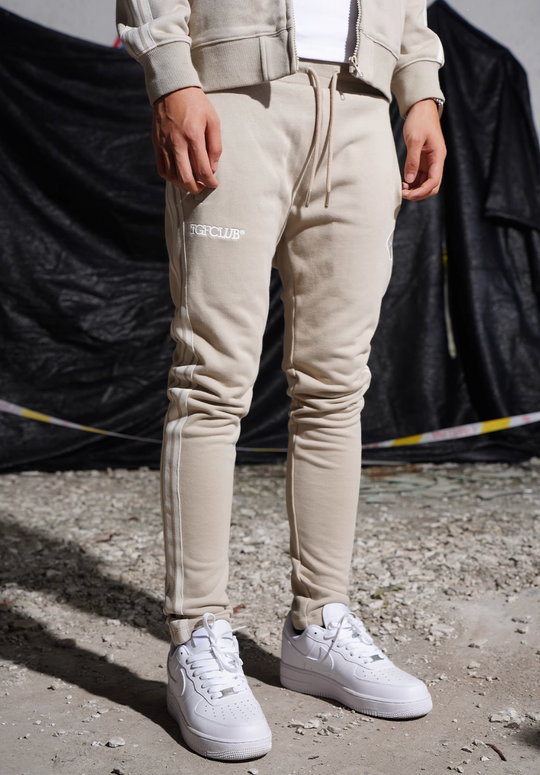 TGFCLUB Embroidered Logo Line Track Jacket and Track Pants | Face 3 Face