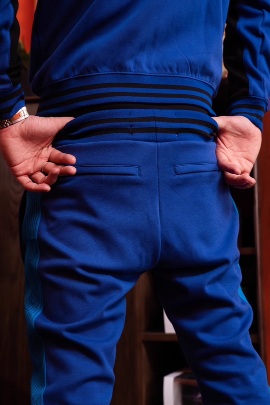 TGFCLUB Contrast Patchwork Track Jacket and Track Pants | Face 3 Face