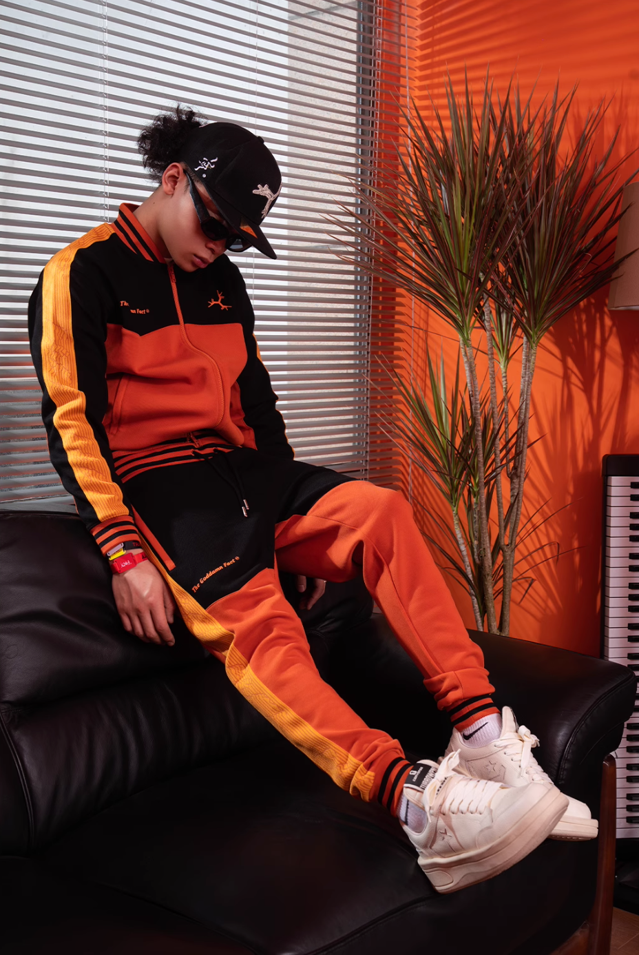 TGFCLUB Contrast Patchwork Track Jacket and Track Pants | Face 3 Face