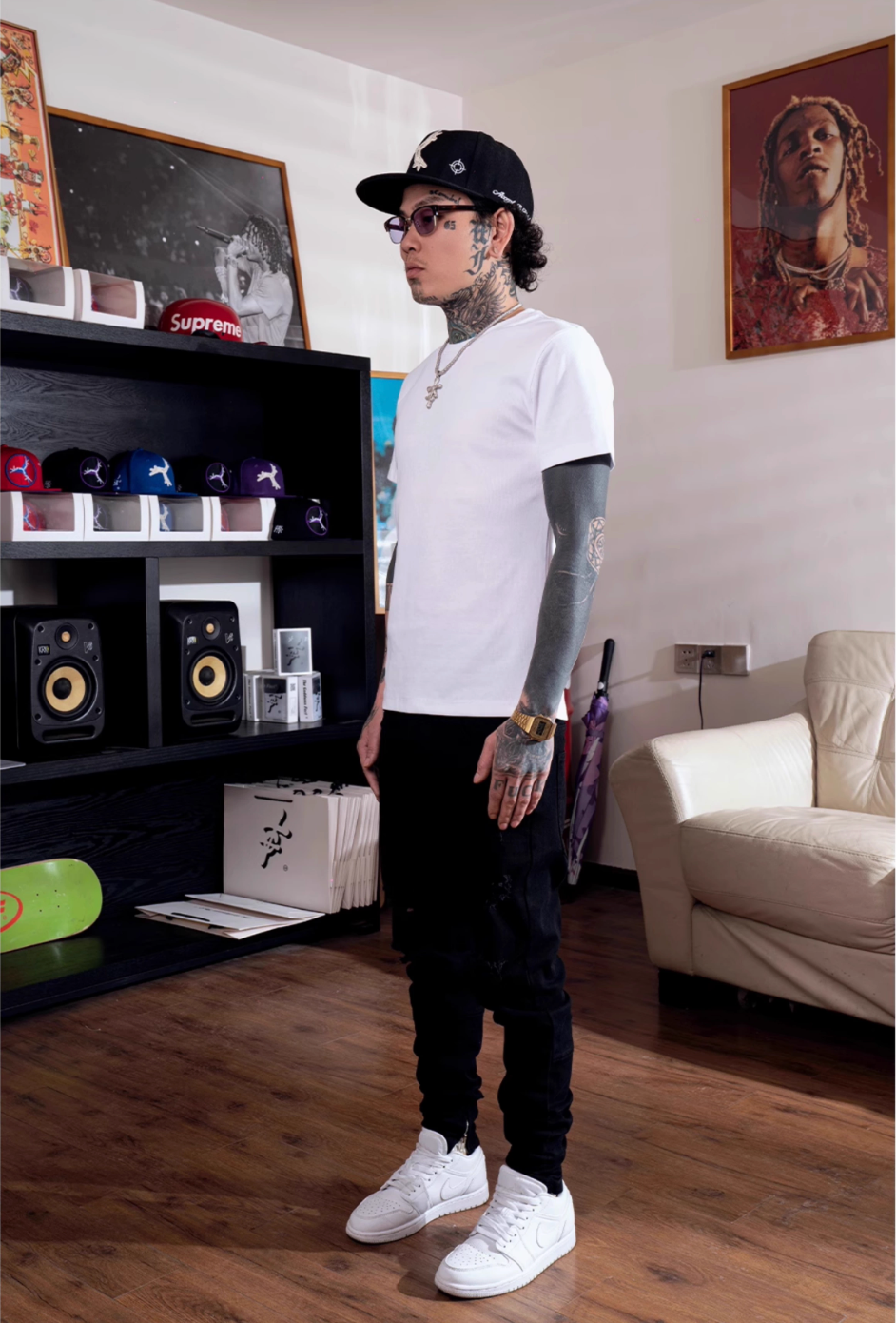 TGFCLUB Slim Fit Stretch Basic Tee | Face 3 Face