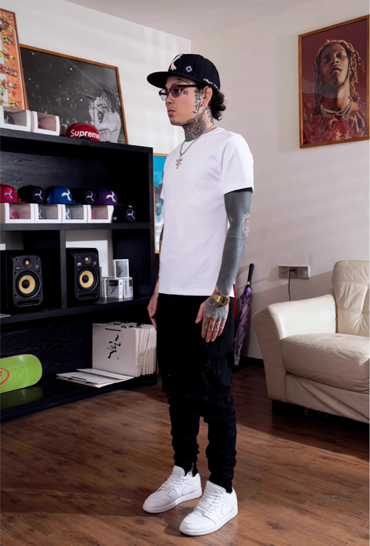 TGFCLUB Slim Fit Stretch Basic Tee | Face 3 Face