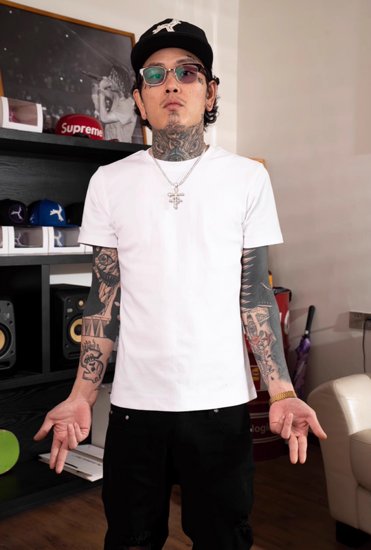 TGFCLUB Slim Fit Stretch Basic Tee | Face 3 Face