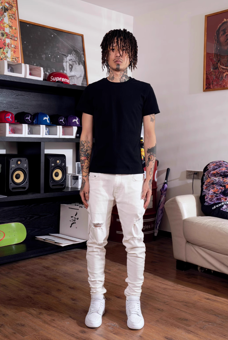 TGFCLUB Slim Fit Stretch Basic Tee | Face 3 Face