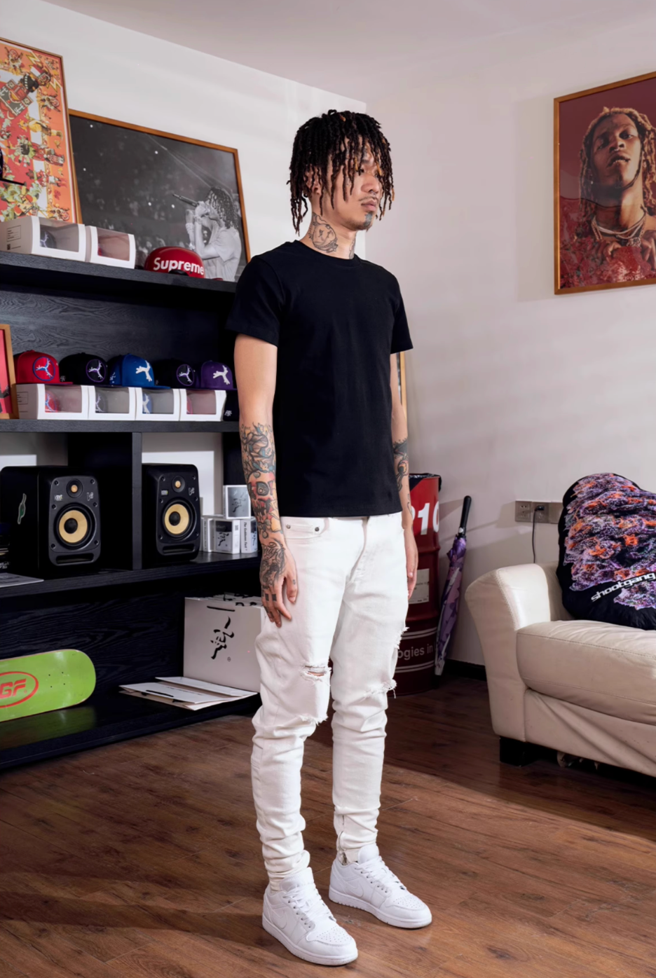 TGFCLUB Slim Fit Stretch Basic Tee | Face 3 Face