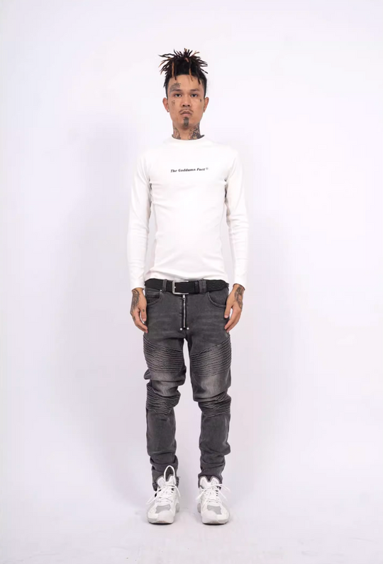 TGFCLUB Slim Fit Logo Print Basic Long Sleeve Tee | Face 3 Face