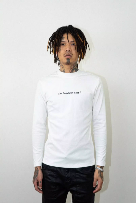 TGFCLUB Slim Fit Logo Print Basic Long Sleeve Tee | Face 3 Face