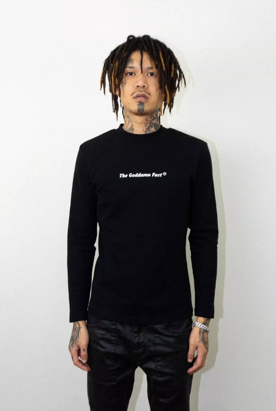 TGFCLUB Slim Fit Logo Print Basic Long Sleeve Tee | Face 3 Face