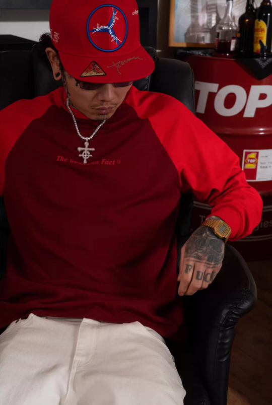 TGFCLUB Contrast Raglan Long Sleeve Tee | Face 3 Face