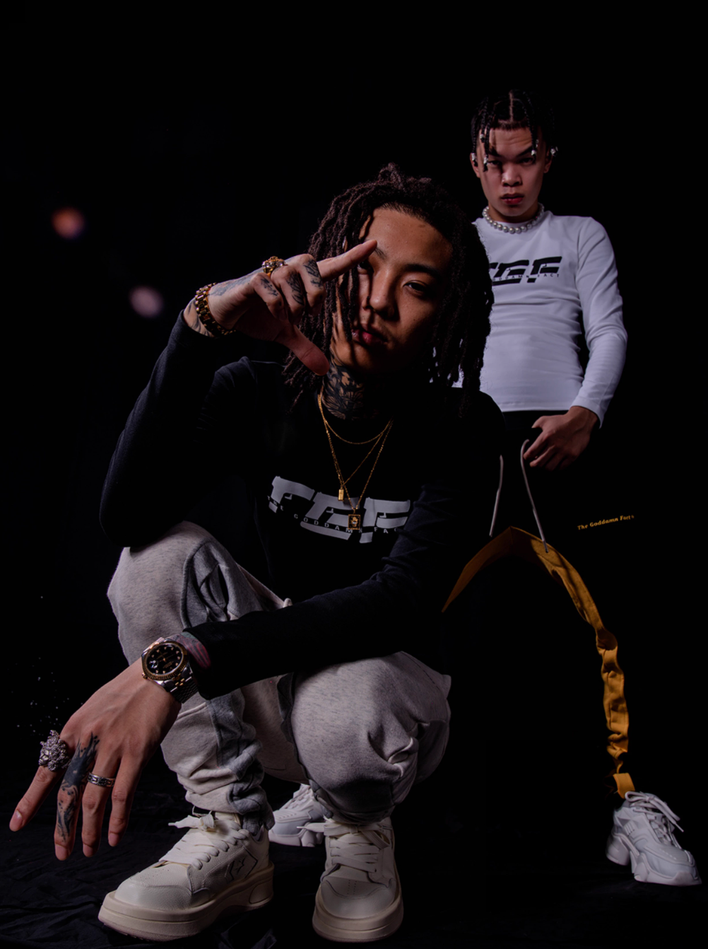 TGFCLUB TGF Logo Printed Slim Long Sleeve Tee | Face 3 Face