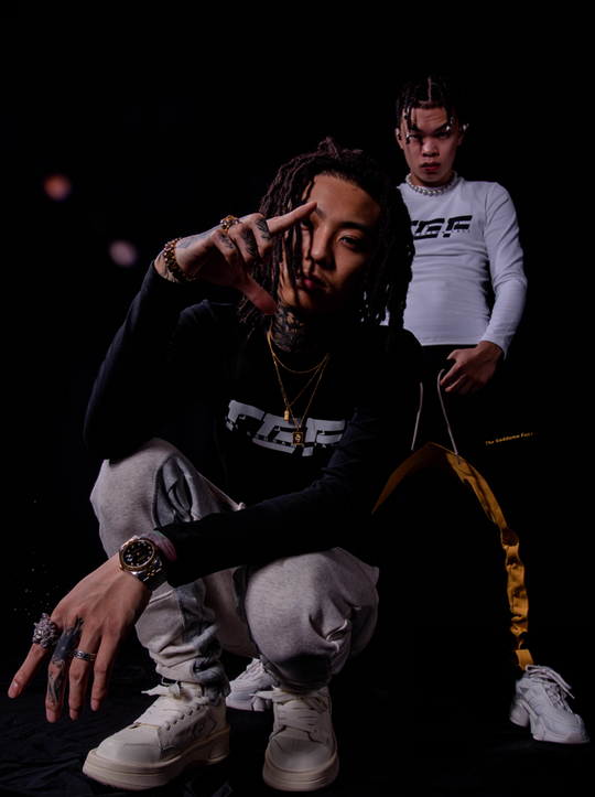 TGFCLUB TGF Logo Printed Slim Long Sleeve Tee | Face 3 Face