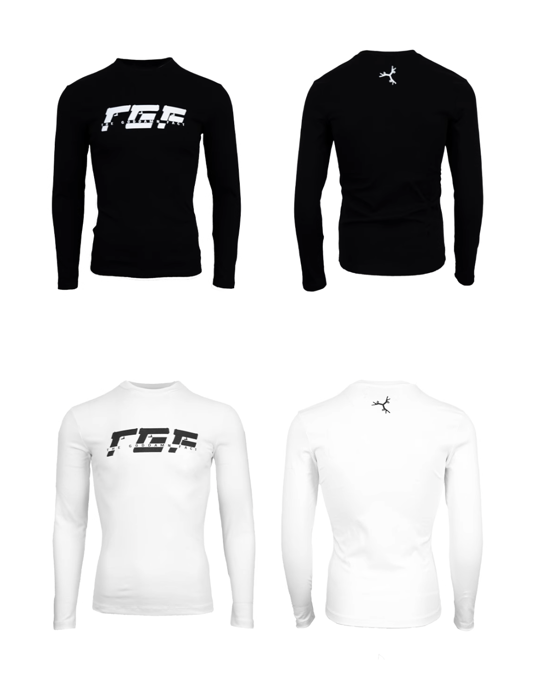 TGFCLUB TGF Logo Printed Slim Long Sleeve Tee | Face 3 Face