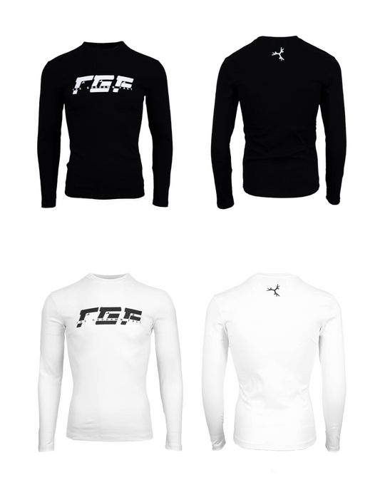 TGFCLUB TGF Logo Printed Slim Long Sleeve Tee | Face 3 Face