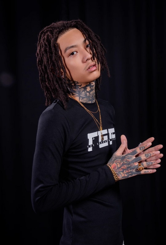 TGFCLUB TGF Logo Printed Slim Long Sleeve Tee | Face 3 Face