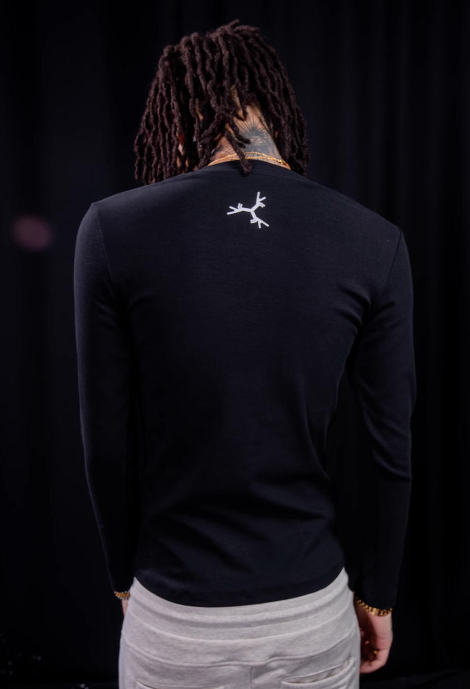 TGFCLUB TGF Logo Printed Slim Long Sleeve Tee | Face 3 Face