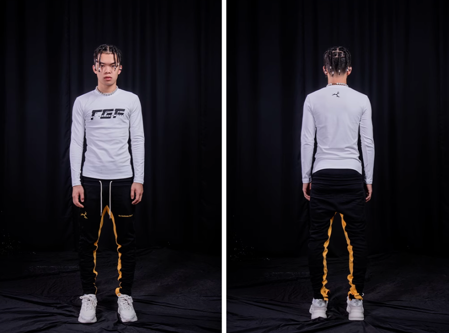 TGFCLUB TGF Logo Printed Slim Long Sleeve Tee | Face 3 Face