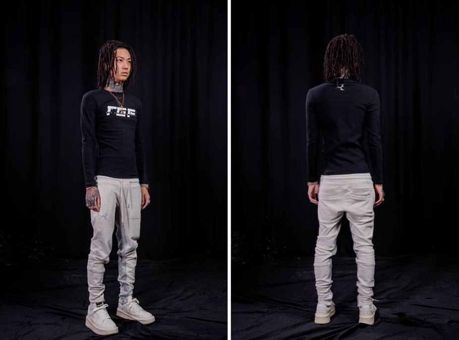 TGFCLUB TGF Logo Printed Slim Long Sleeve Tee | Face 3 Face