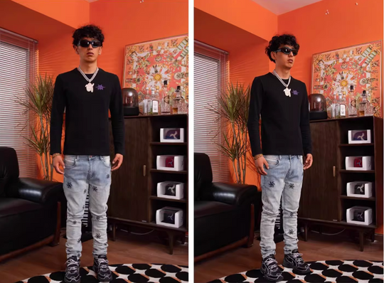 TGFCLUB x SNOWMAKER Logo Printed Long Sleeve Tee | Face 3 Face