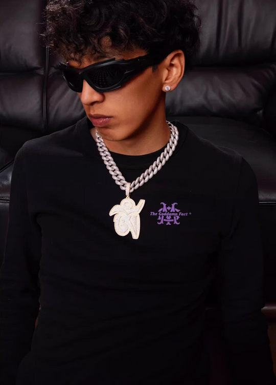 TGFCLUB x SNOWMAKER Logo Printed Long Sleeve Tee | Face 3 Face