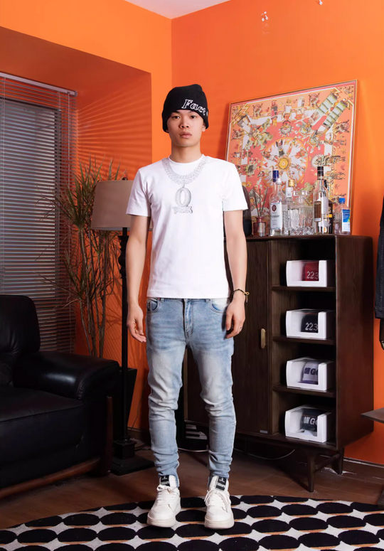 TGFCLUB Jewelry Graphic Print Tee | Face 3 Face