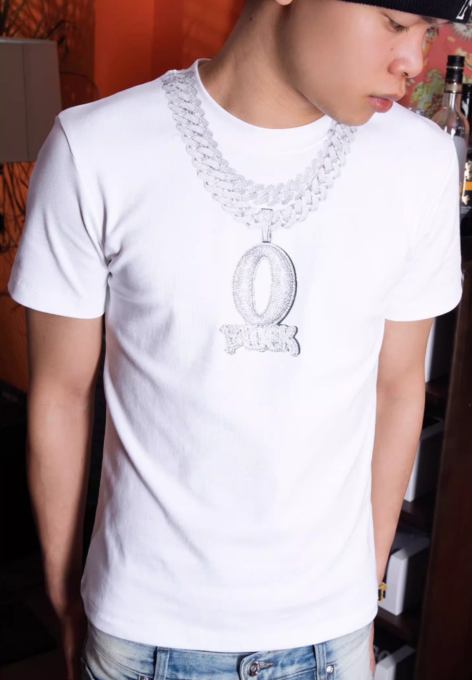 TGFCLUB Jewelry Graphic Print Tee | Face 3 Face