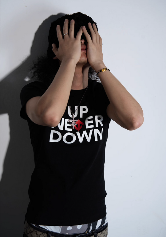 TGFCLUB UP NEVER DOWN Print Tee | Face 3 Face