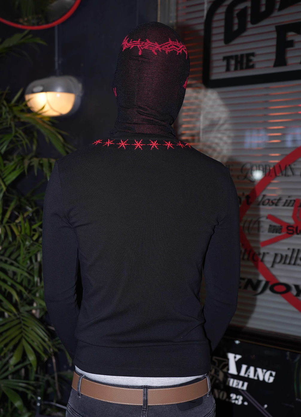 TGFCLUB x SNOWMAKER Snowflake Embroidery Slim Long Sleeve Tee | Face 3 Face