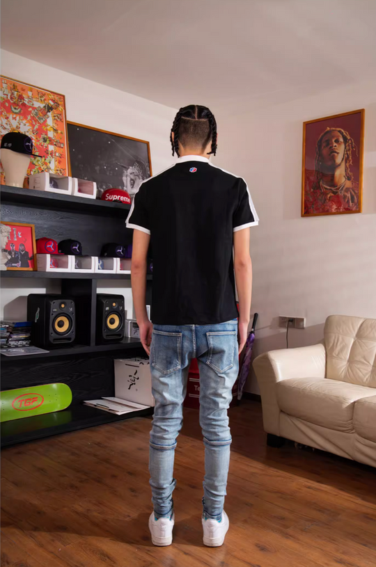 TGFCLUB Colorblock Embroidered Logo Slim Fit Polo | Face 3 Face