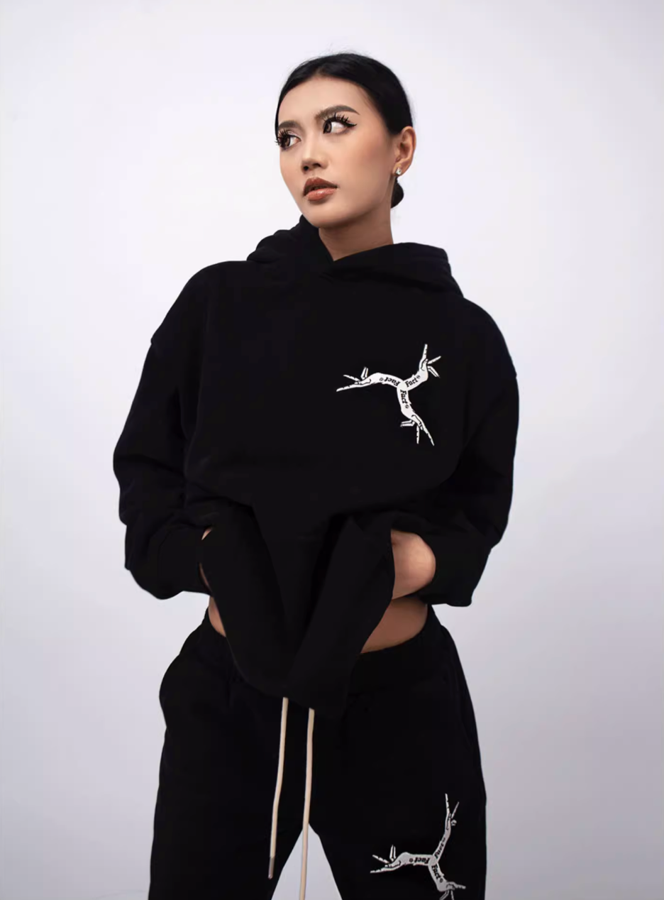 TGFCLUB Embroidered Logo Hoodie | Face 3 Face