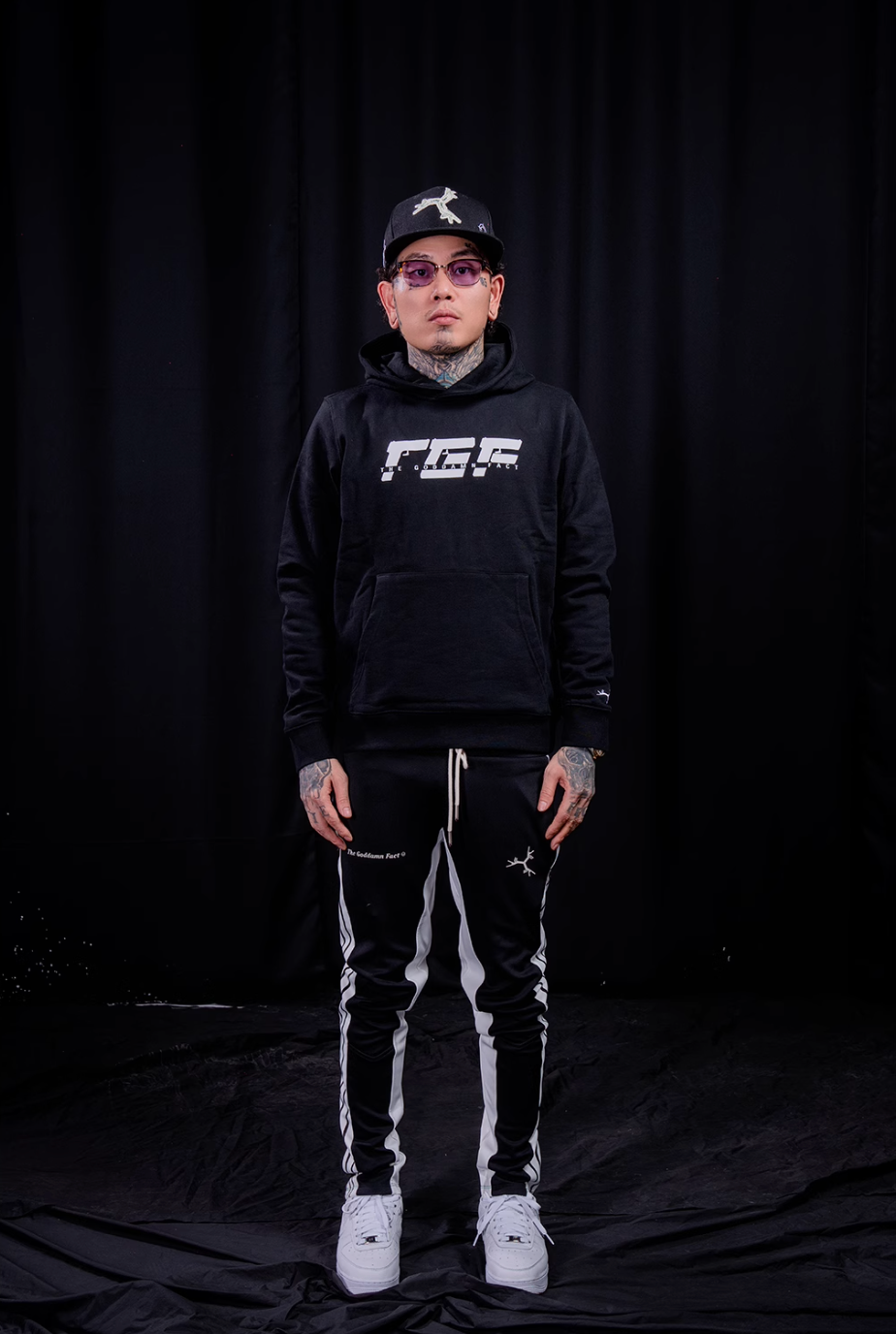 TGFCLUB TGF Logo Print Hoodie | Face 3 Face