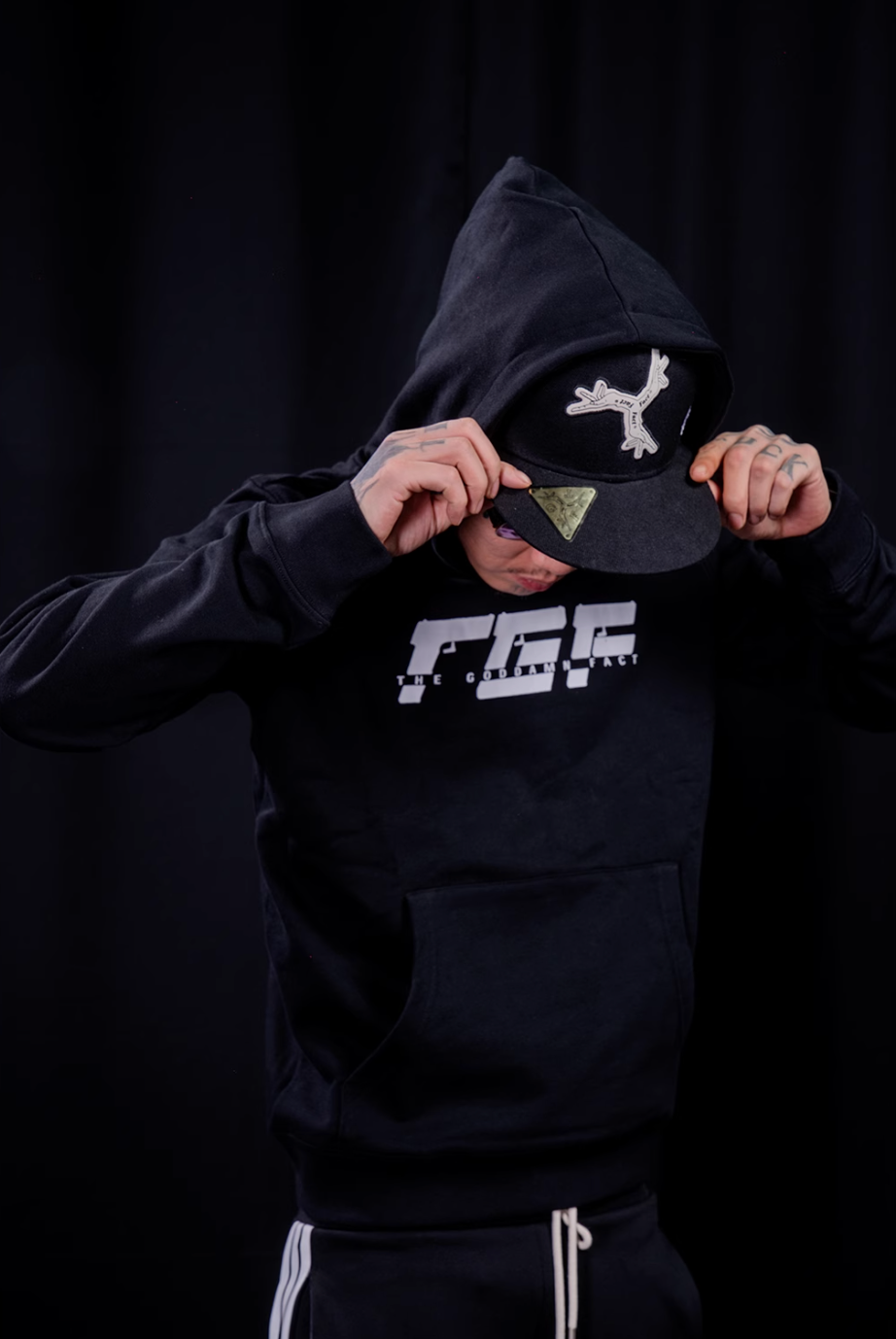 TGFCLUB TGF Logo Print Hoodie | Face 3 Face
