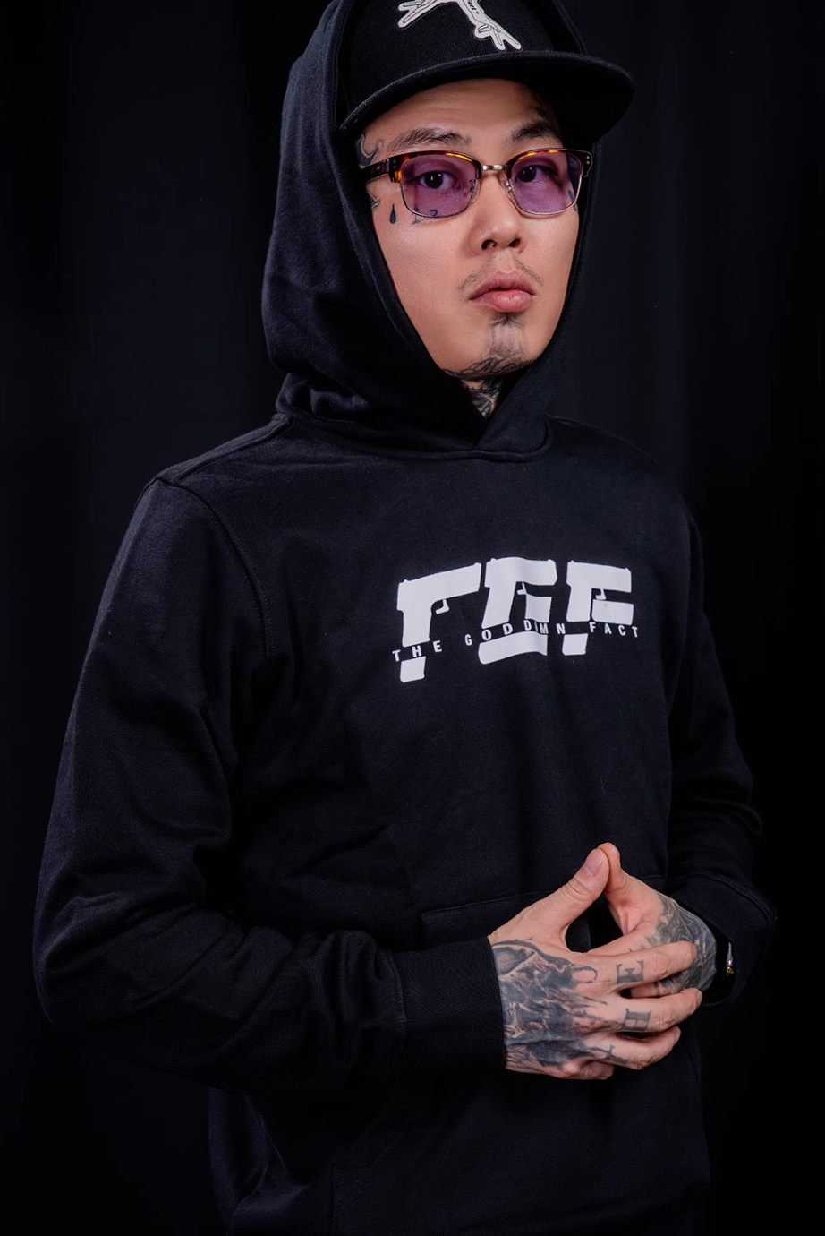 TGFCLUB TGF Logo Print Hoodie | Face 3 Face