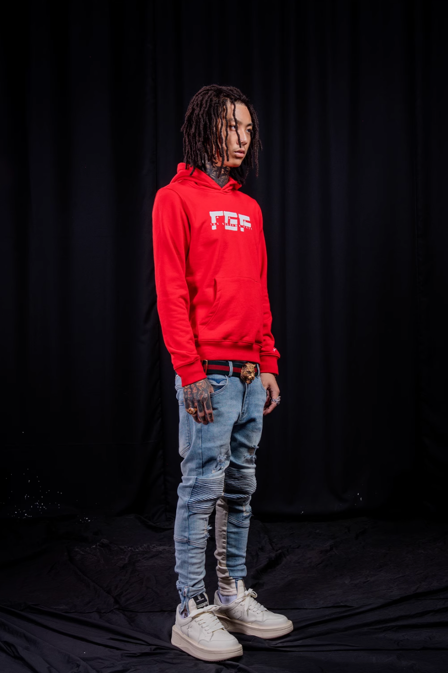 TGFCLUB TGF Logo Print Hoodie | Face 3 Face