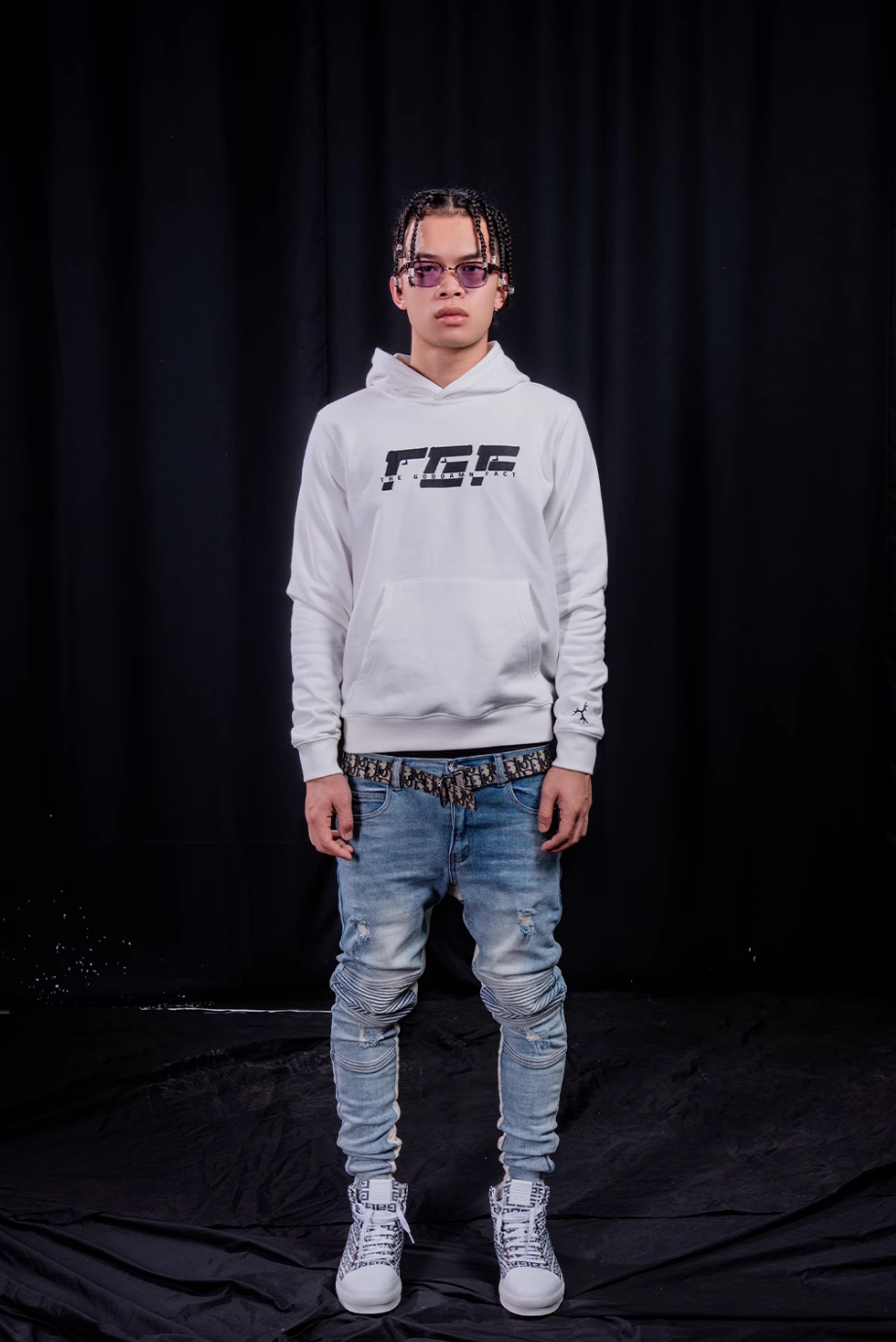TGFCLUB TGF Logo Print Hoodie | Face 3 Face