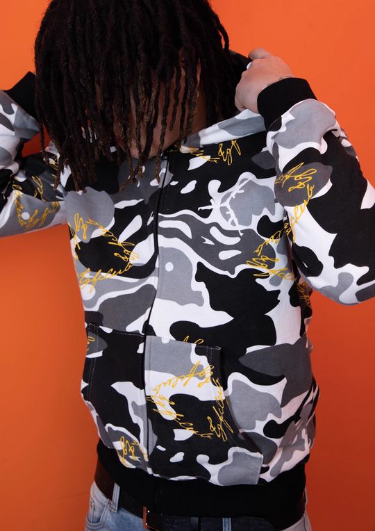 TGFCLUB 223 Embroidered Removable Zip Panel Hoodie | Face 3 Face