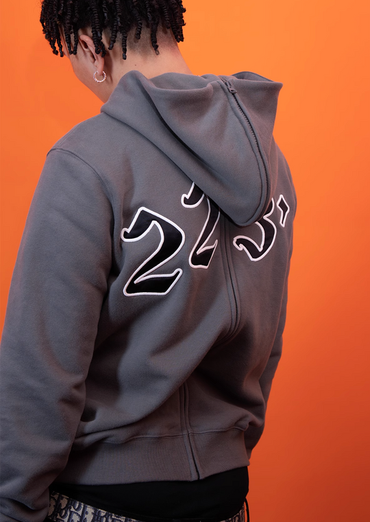 TGFCLUB 223 Embroidered Removable Zip Panel Hoodie | Face 3 Face