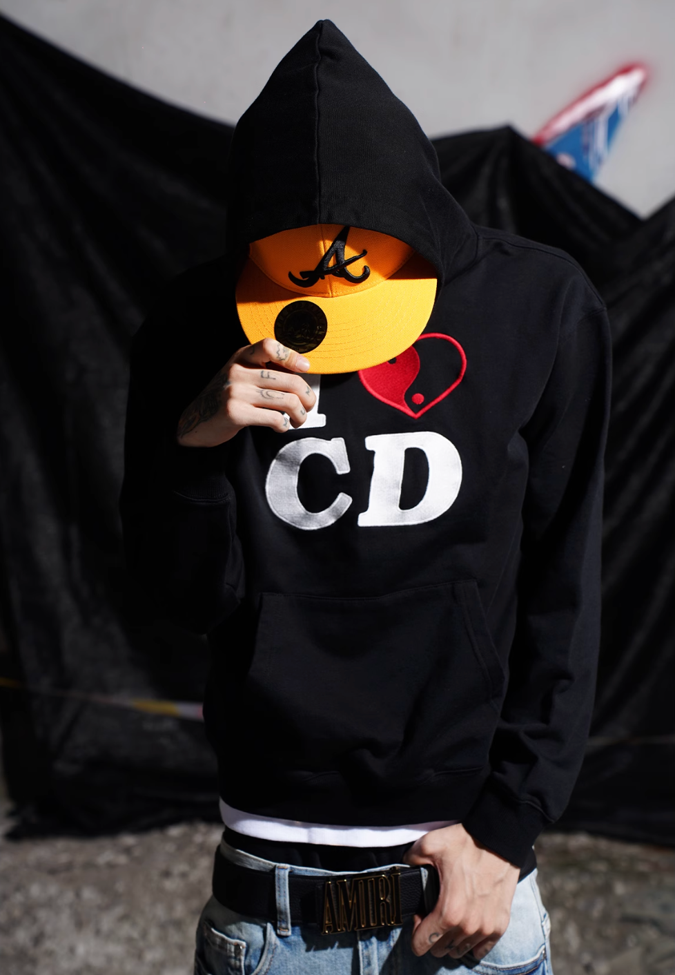 TGFCLUB I LOVE CD Embroidered Hoodie | Face 3 Face