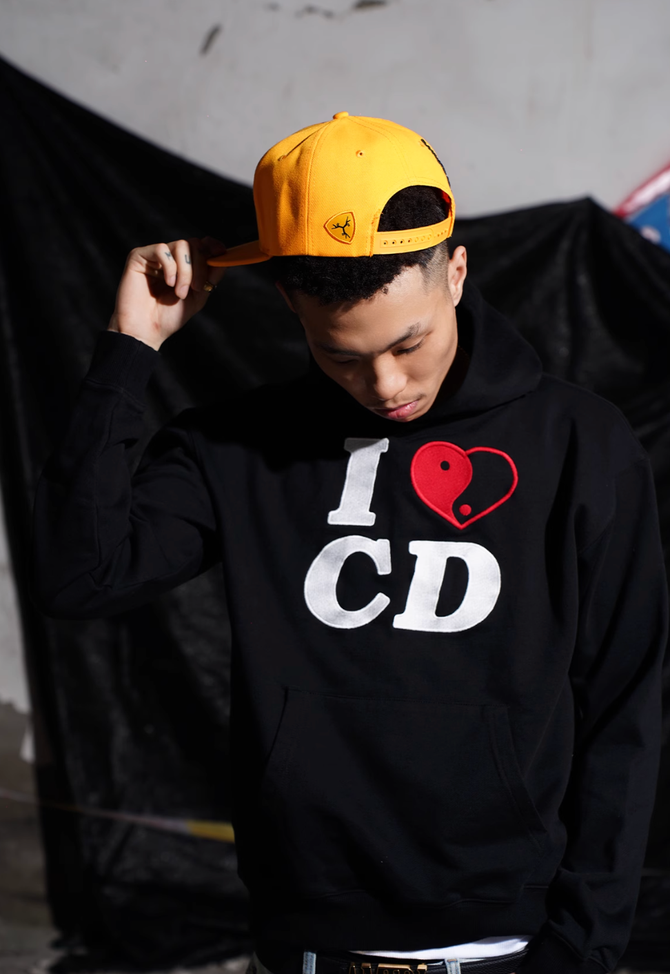 TGFCLUB I LOVE CD Embroidered Hoodie | Face 3 Face