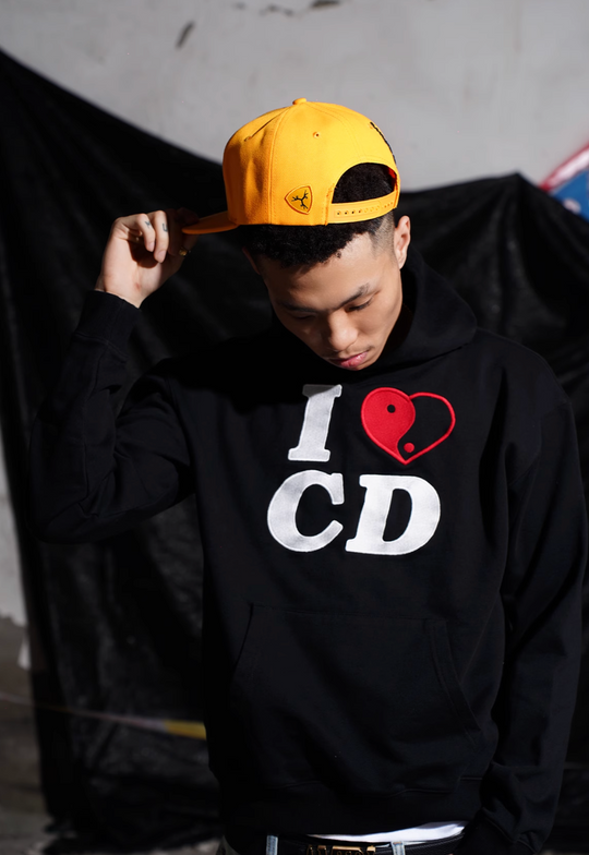 TGFCLUB I LOVE CD Embroidered Hoodie | Face 3 Face