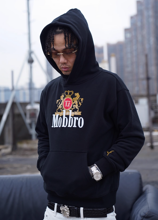 TGFCLUB Mobbro Embroidered Print Hoodie | Face 3 Face