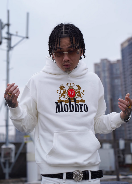 TGFCLUB Mobbro Embroidered Print Hoodie | Face 3 Face