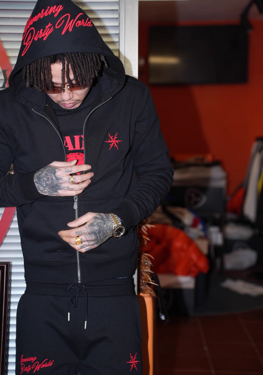 TGFCLUB x SNOWMAKER SAINT Zip Up Hoodie and Sweatpants | Face 3 Face